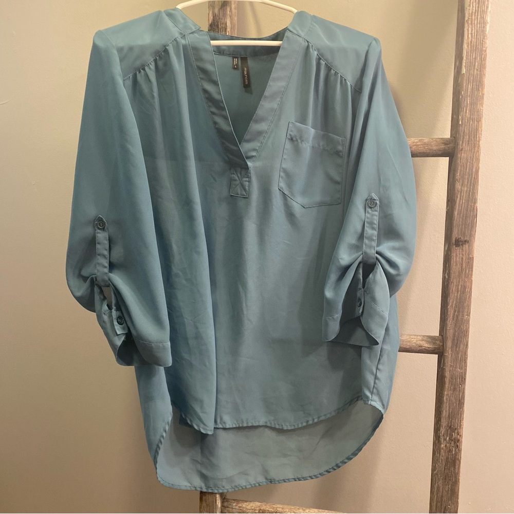Teal Dress Top